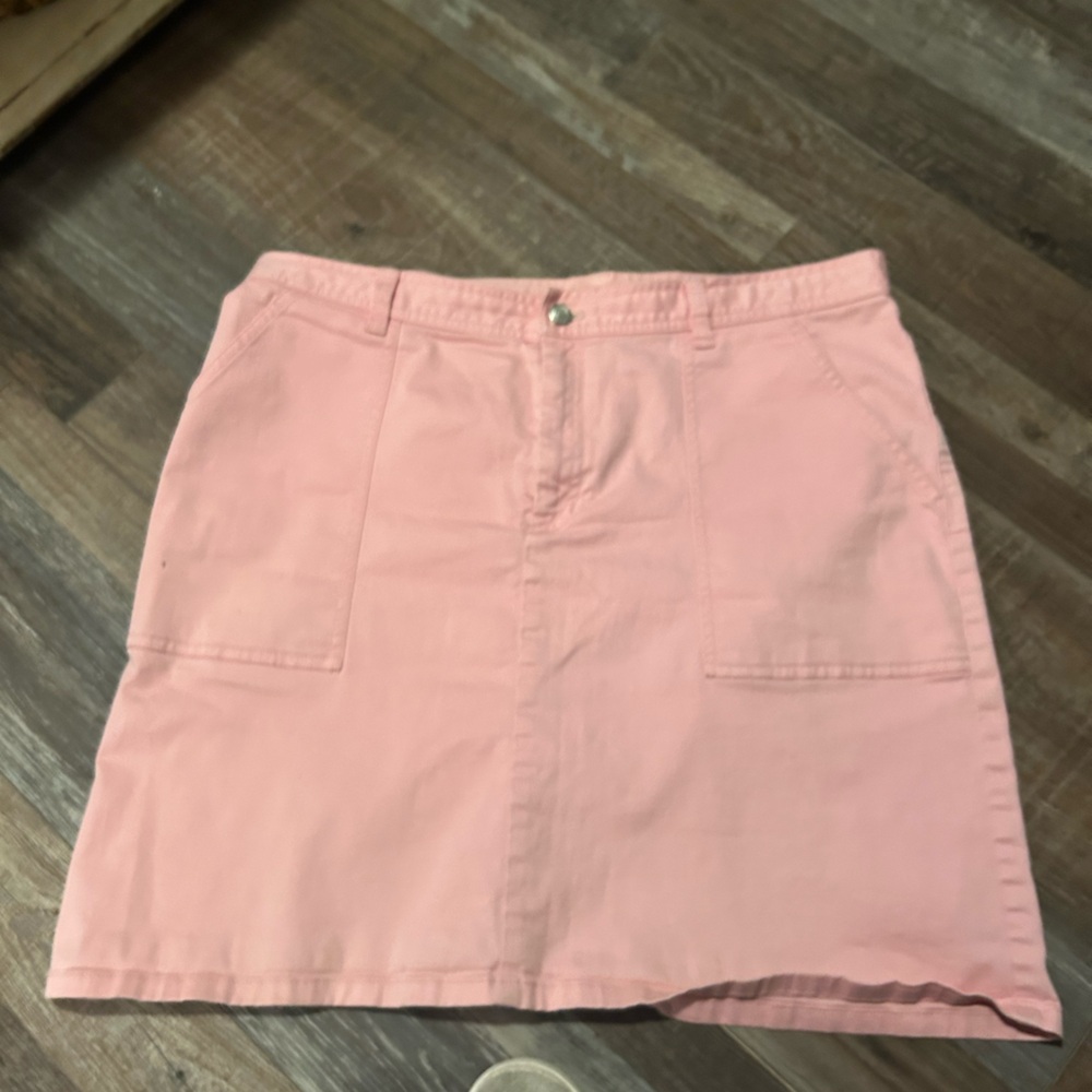 $19 sale Lauren Ralph Lauren Women's Pink Denim Skirt Size 14 151